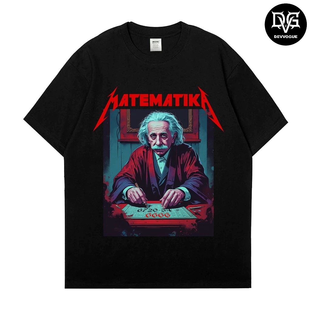 Devvogue  Metallica x Matematika Kaos Band Plesetan