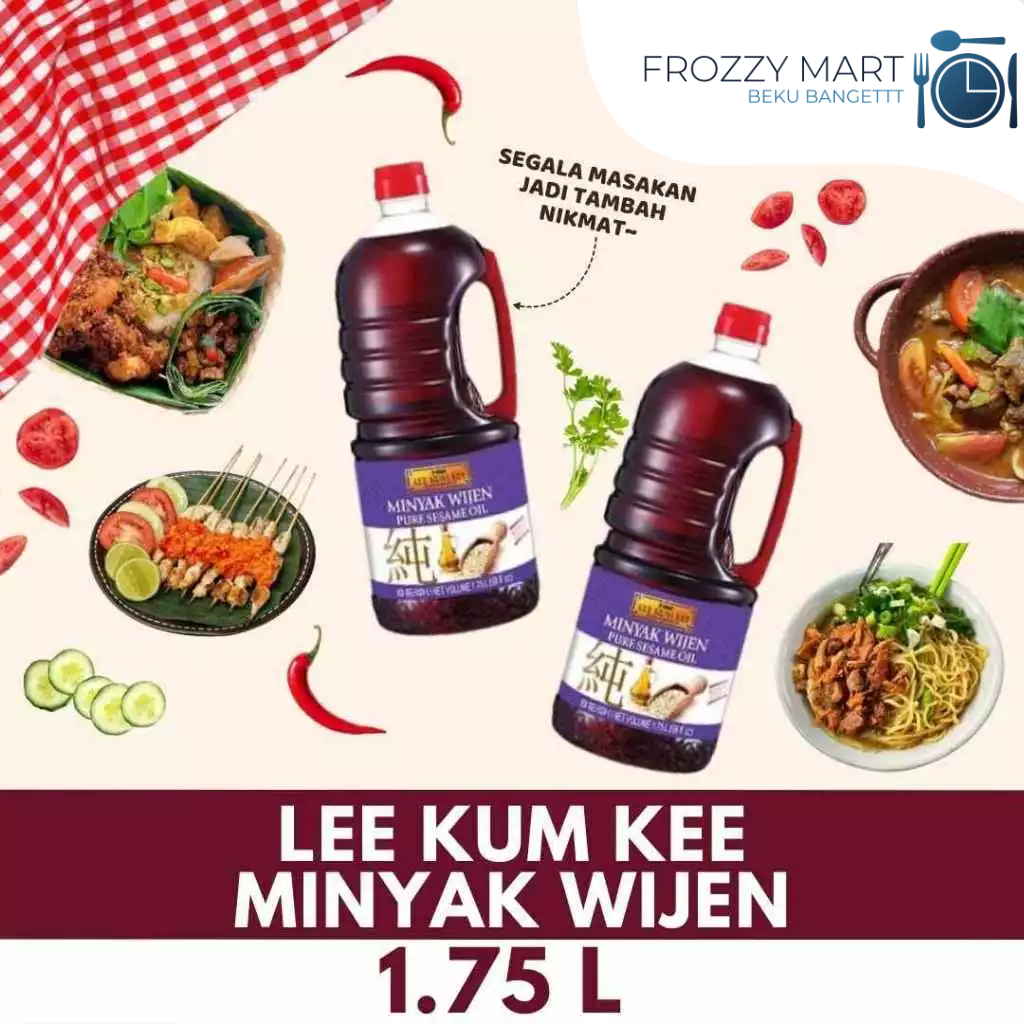 

EE KUM KEE Minyak Wijen 1.75L – Minyak Wijen Premium Aroma Kuat, Cocok untuk Masakan Asia