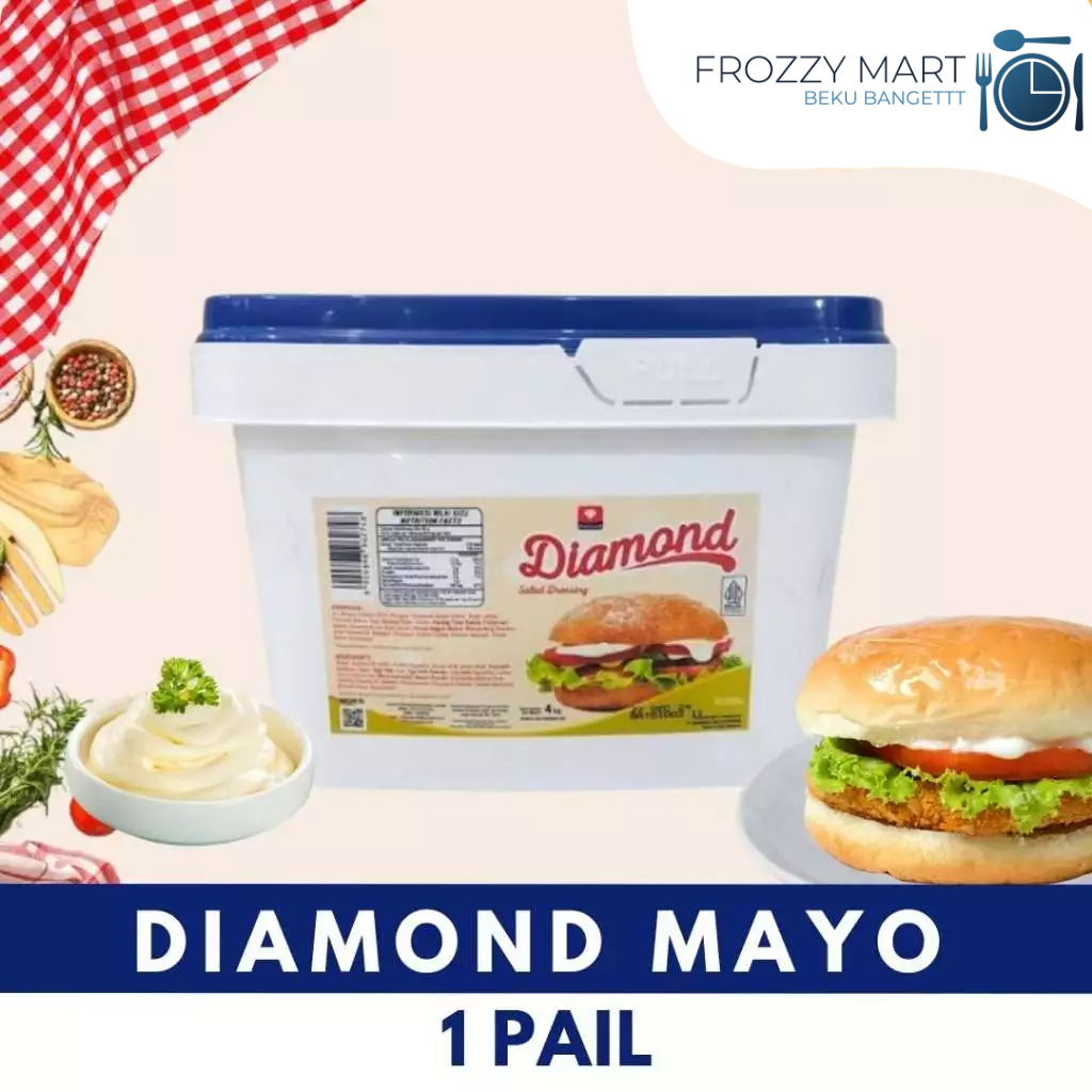 

Diamond Mayonnaise 1 Pail 4kg | Mayo Ekonomis untuk Usaha Kuliner & Horeka