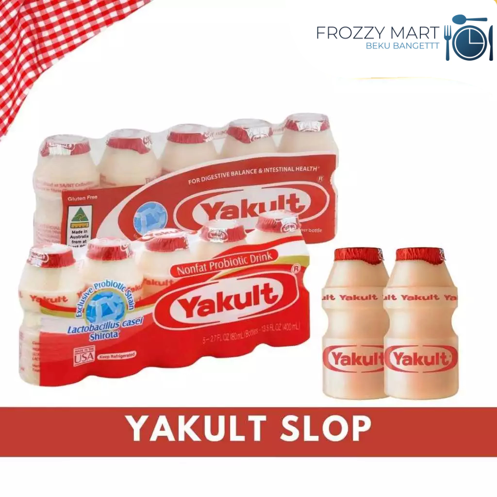 

YAKULT SLOP ISI 5 | Yakult Original / Yakult Light / Yakult Mango | Minuman Probiotik Sehat