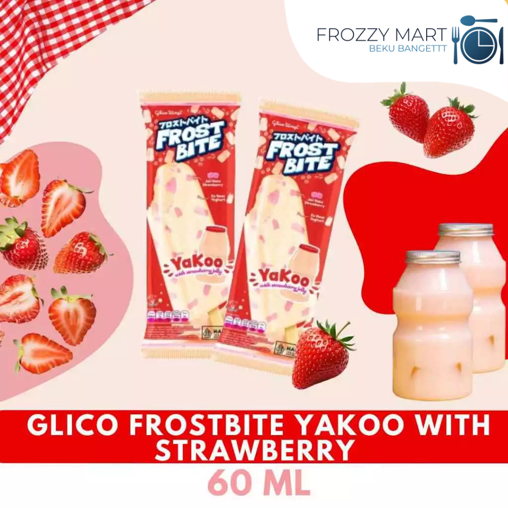 Glico Frostbite Ice Cream – Strawberry, Sakura Mochi, Double Choco, Cookies, Coconut Lychee, Boba