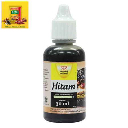 

KOEPOE-KOEPOE PEWARNA HITAM 30ML | BUMBU DAPUR BAHAN MAKANAN