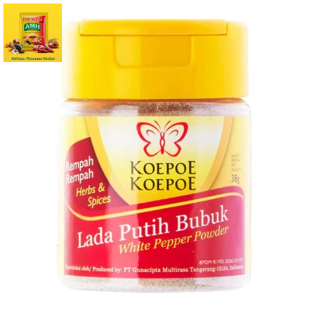 

KOEPOE-KOEPOE LADA PUTIH BUBUK 38GR | BUMBU DAPUR BAHAN MAKANAN