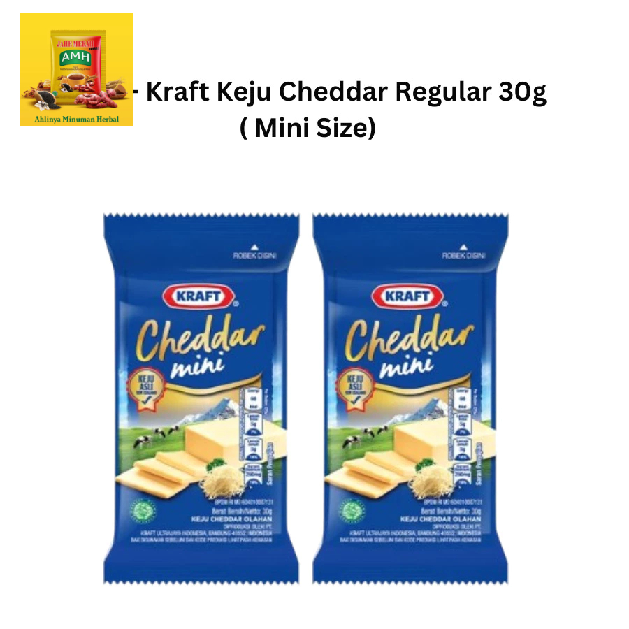 

ISI 2 - Kraft Keju Cheddar Regular 30g ( Mini Size) | Keju Mini | Kemasan Kecil Untuk Memasak Kue d