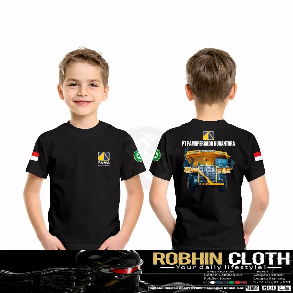 Kaos Baju Anak Pama Persada Komatsu HD 785 DB Kaos Distro