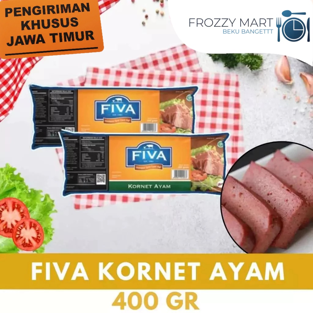 

FIVA Kornet Ayam 400gr – Kornet Ayam Siap Saji Praktis & Lezat