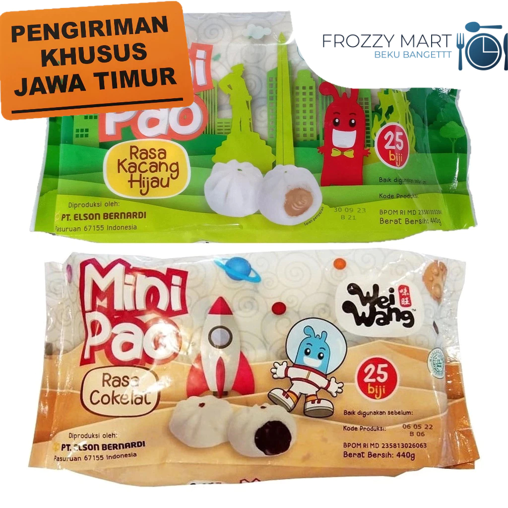 

Mini Pao Wei Wang – Isi 25 pcs | Ayam, Cokelat, Kacang Hijau