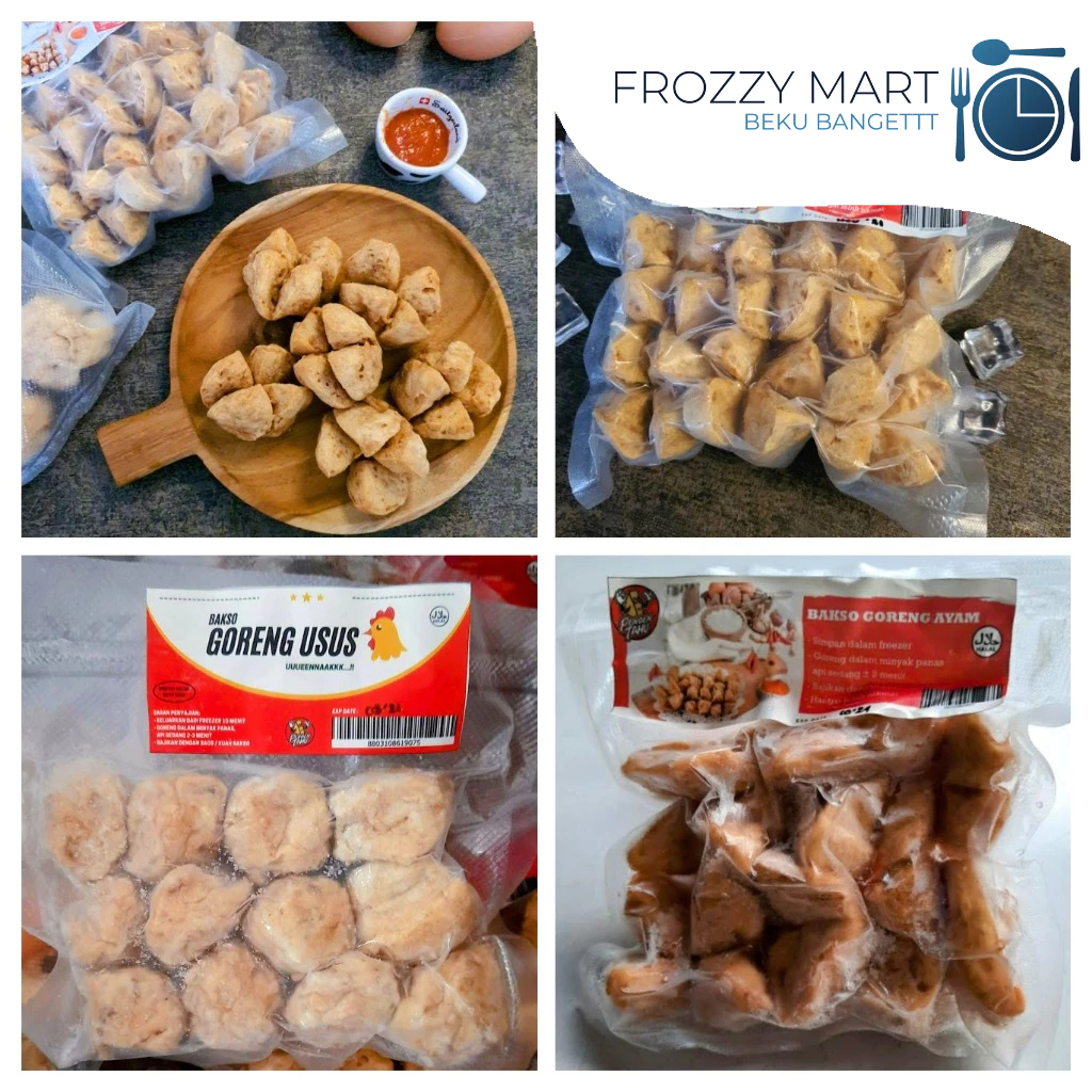 

Bakso Goreng Ayam Isi 6 & Bakso Goreng Usus 200gr Isi 12 – Camilan Renyah & Gurih Siap Santap!