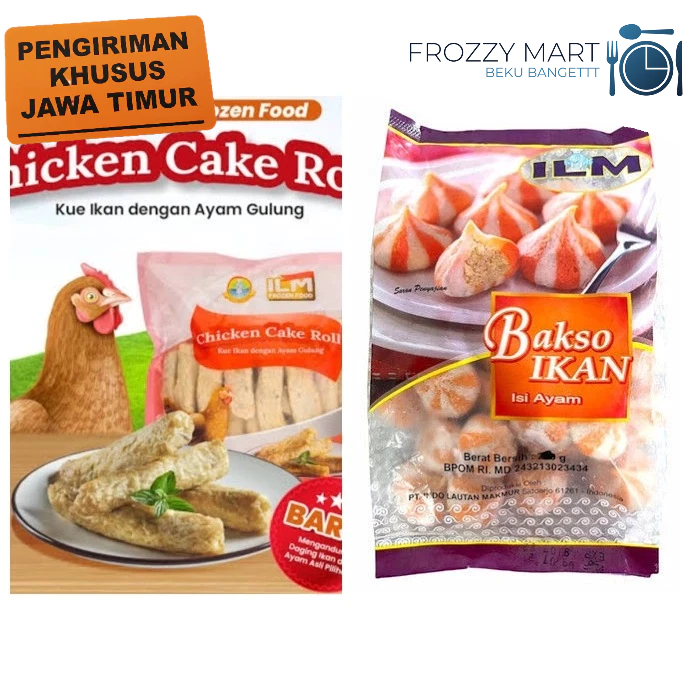 

ILM Bakso Ikan isi Ayam | ILM Chicken Cake Roll 500gr
