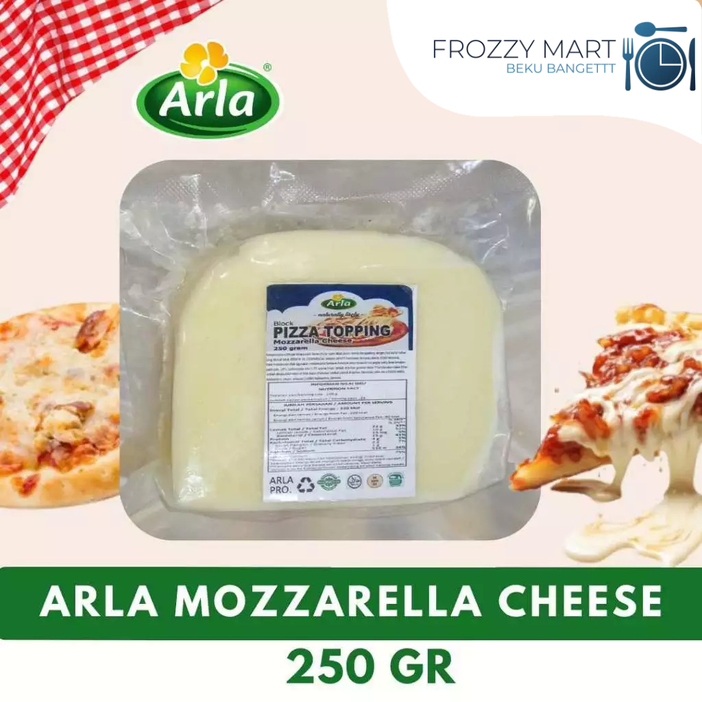 

ARLA Mozzarella Cheese 250gr – Keju Mozarella Leleh Lumer Premium untuk Pizza & Pasta