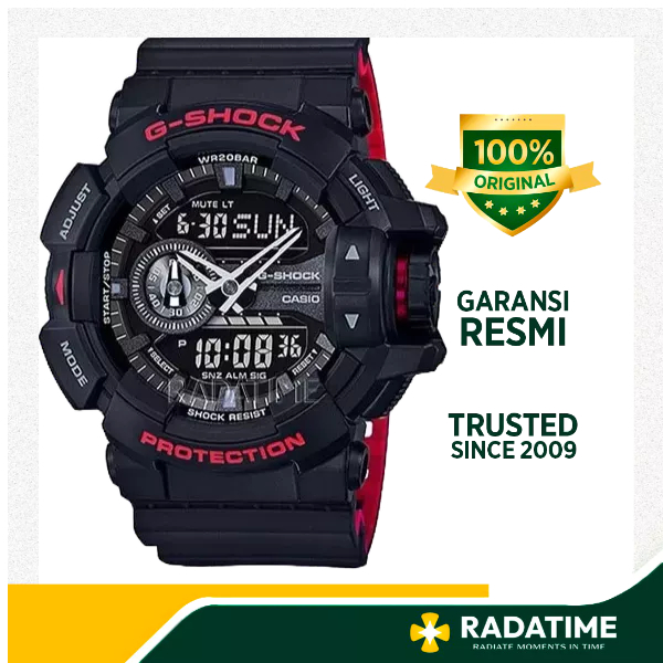 Jam Tangan Pria Casio G-Shock Special Color Models 100% Original Resin GA-400HR-1ADR