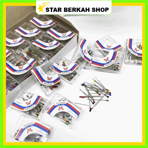 SBS jarum pentul hijab premium box mika mini