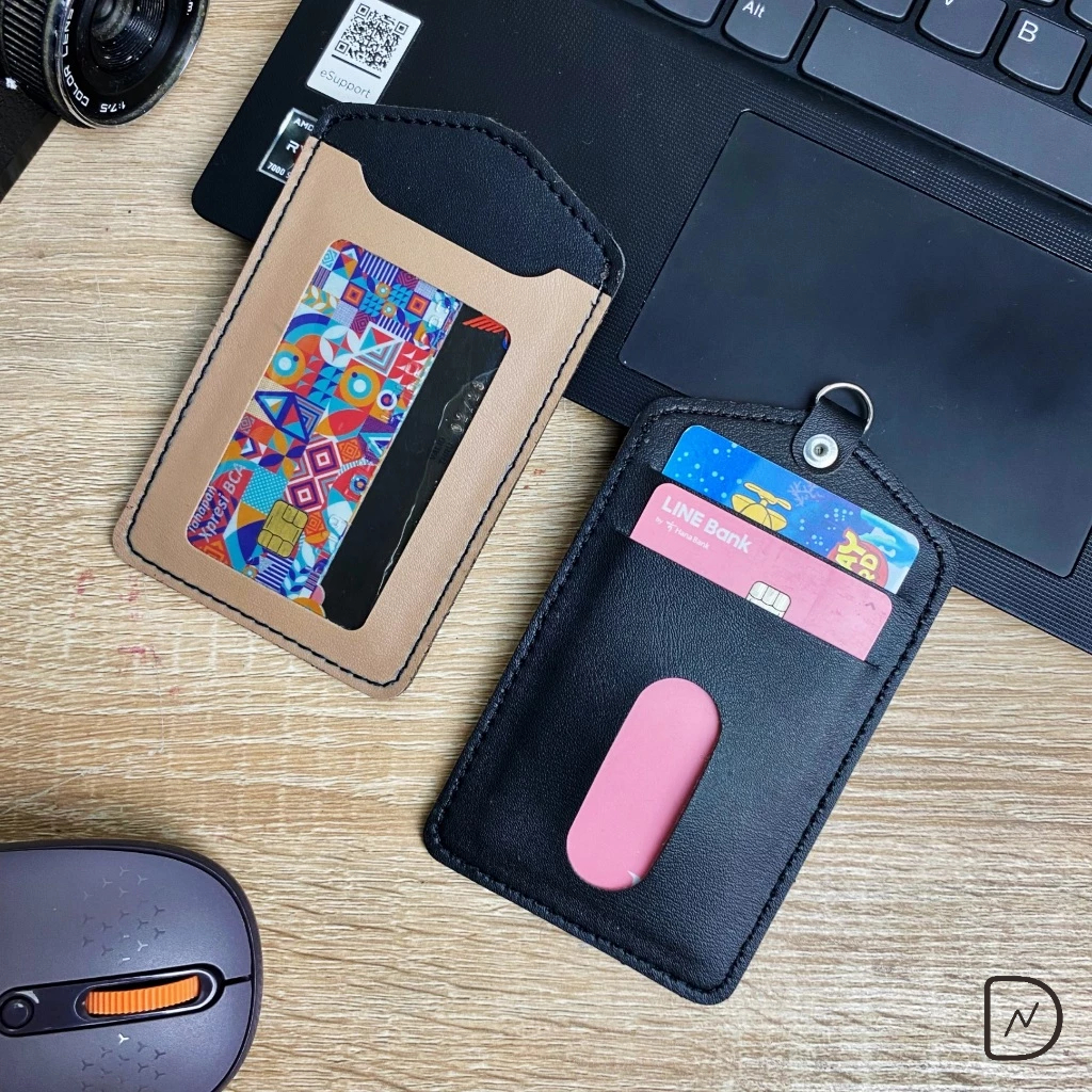 

Name tag id card holder kulit name tag lanyard name tag kulit dompet kartu kulit id card murah berkualitas