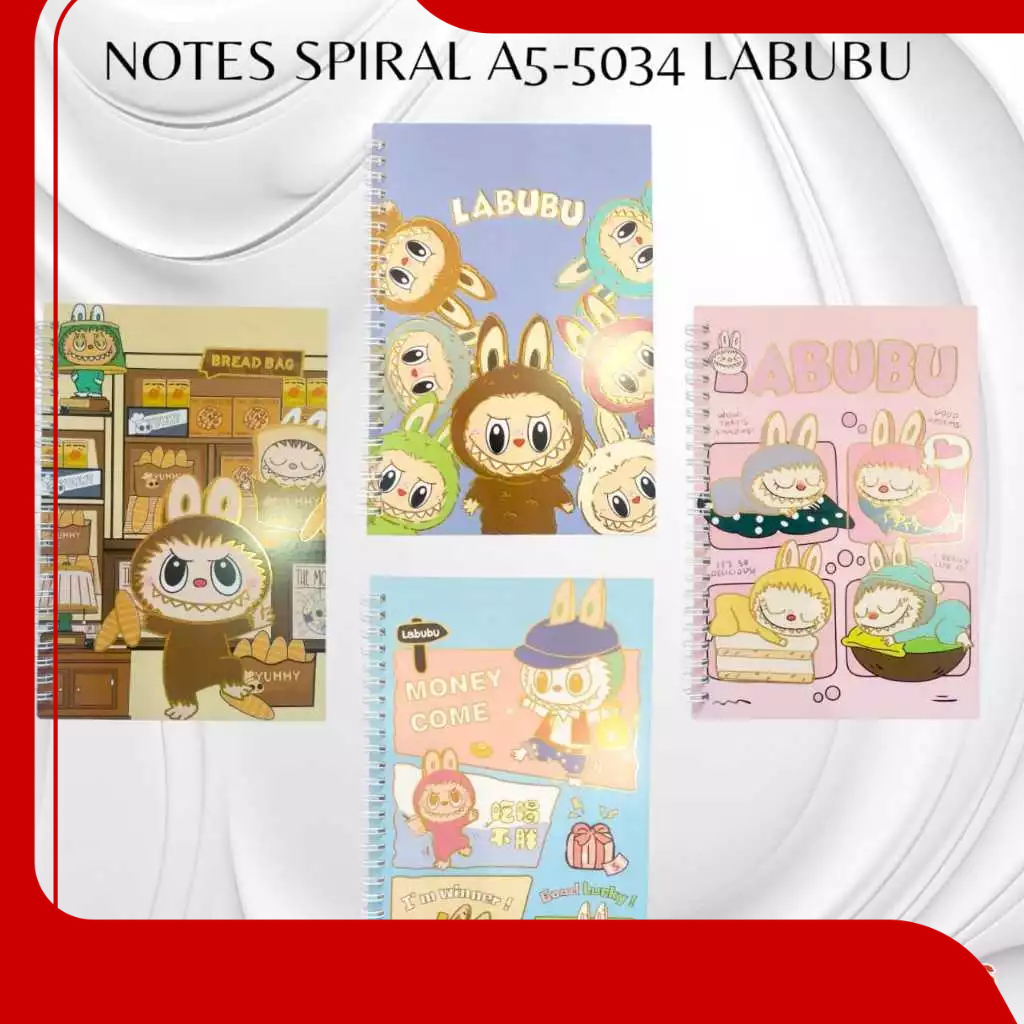 

Notes Spiral motif labubu uk A5 COVER GLITTER