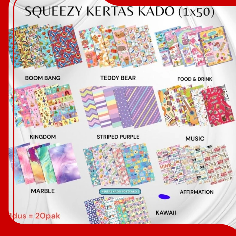

Kertas Kado fancy HVS 50 LEMBAR (CEK FOTO UNTUK LIHAT MOTIF UK. 65x50cm)