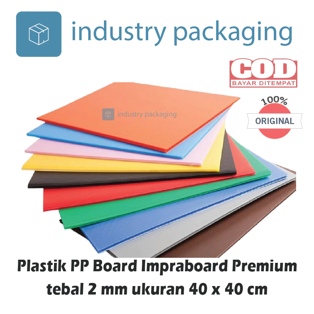 

Impraboard Imfraboard Premium Lembaran Tebal 2 mm ukuran 40 x 40 cm PP Board ART Board