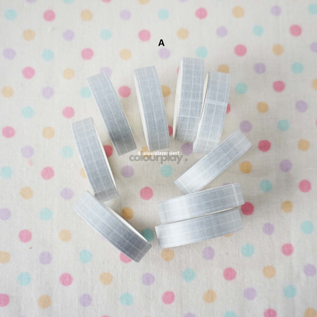 

W1262 Pastel Box Pattern 9mm x 3m Washi / Masking tape [Colourplay]