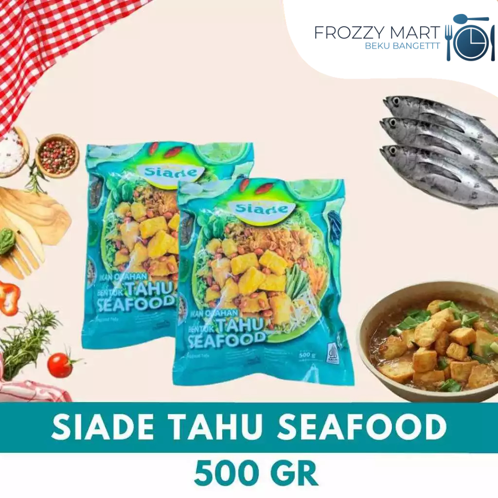 

SIADE Seafood 500gr | Bakso, Otak-Otak, Tahu, Stik, Scallop, Goreng | Frozen Food Praktis