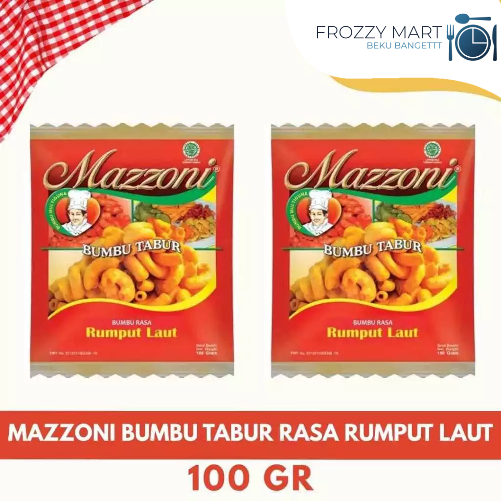 

MAZZONI Bumbu Tabur 100gr – Varian Rasa BBQ, Balado, Keju, Jagung Bakar, Rumput Laut, Jagung Manis