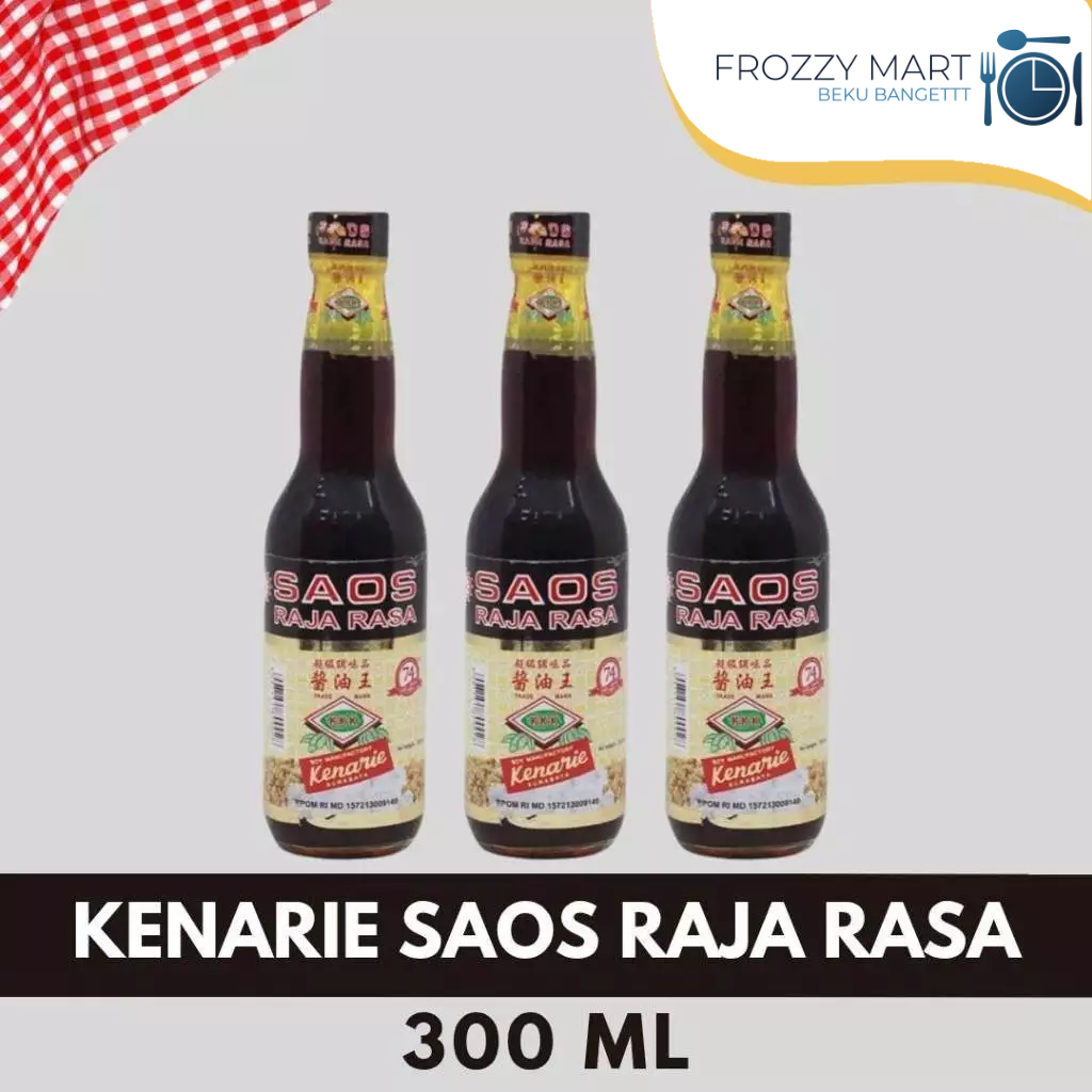 

Kenarie Saos Raja Rasa 150 ml / 300 ml – Saus Serbaguna Pedas Gurih untuk Masakan Indonesia