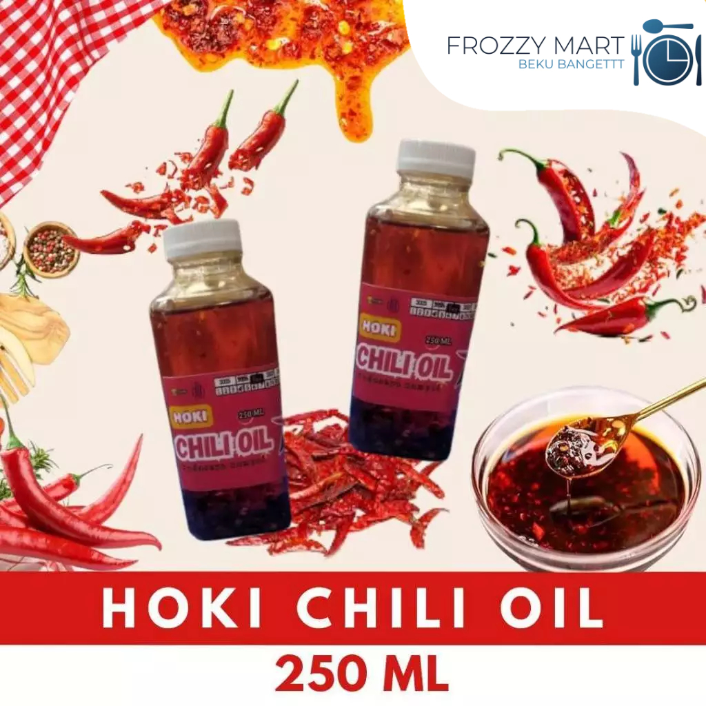 

HOKI Chili Oil 250ml – Minyak Cabai Gurih Pedas Ala Chinese Food | Topping & Saus Serbaguna