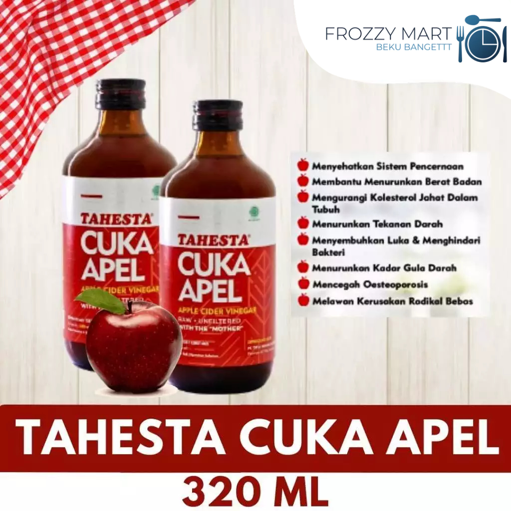 

TAHESTA Cuka Apel 320ml – Cuka Apel Fermentasi Asli Apel Malang