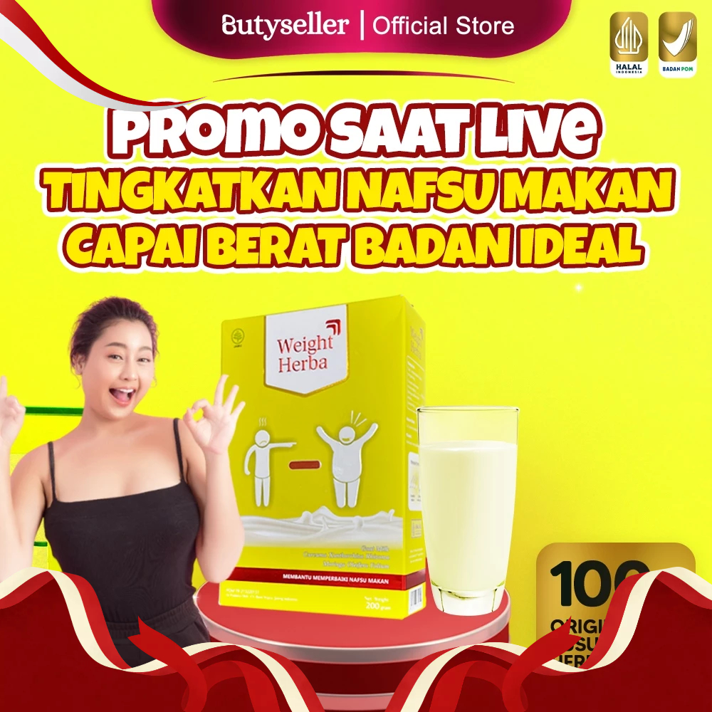 

PROMO Susu Penambah Nafsu Makan Original 100% Asli & Penggemuk Badan Usia Remaja Dewasa | Weight Herba