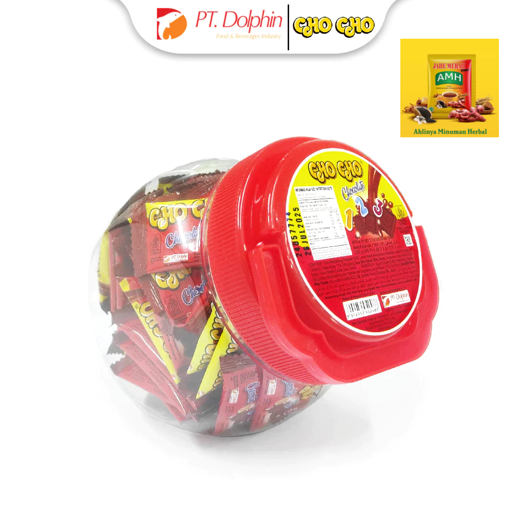 

CHO CHO CHOCOLATE 123 3.2G JAR | MAKANAN RINGAN COKLAT (Exp May 2026)