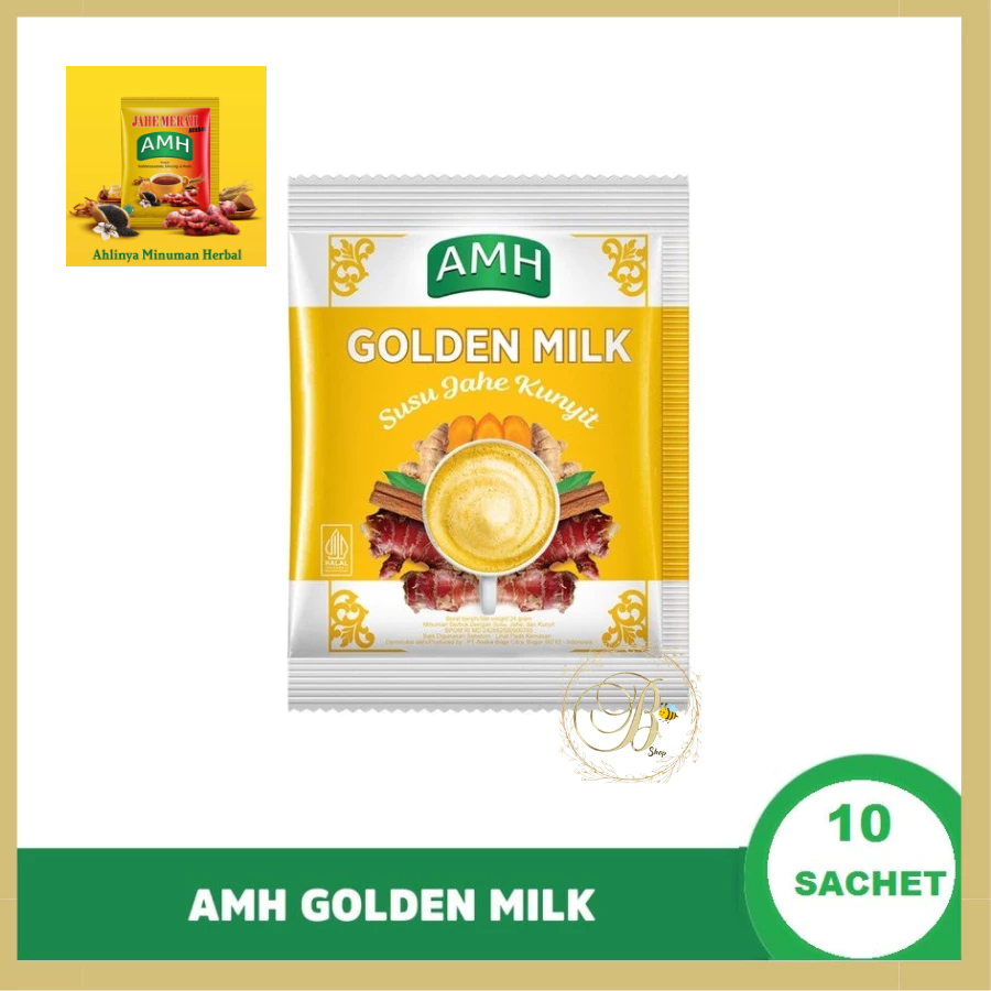 

AMH Golden Milk | SUSU JAHE KUNYIT | 1 Renceng isi 10 Sachet