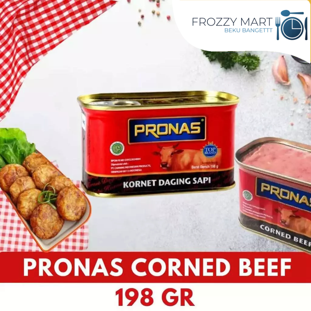 

PRONAS Corned Beef 198gr – Kornet Sapi Kaleng Praktis & Lezat (Legend Kornet)