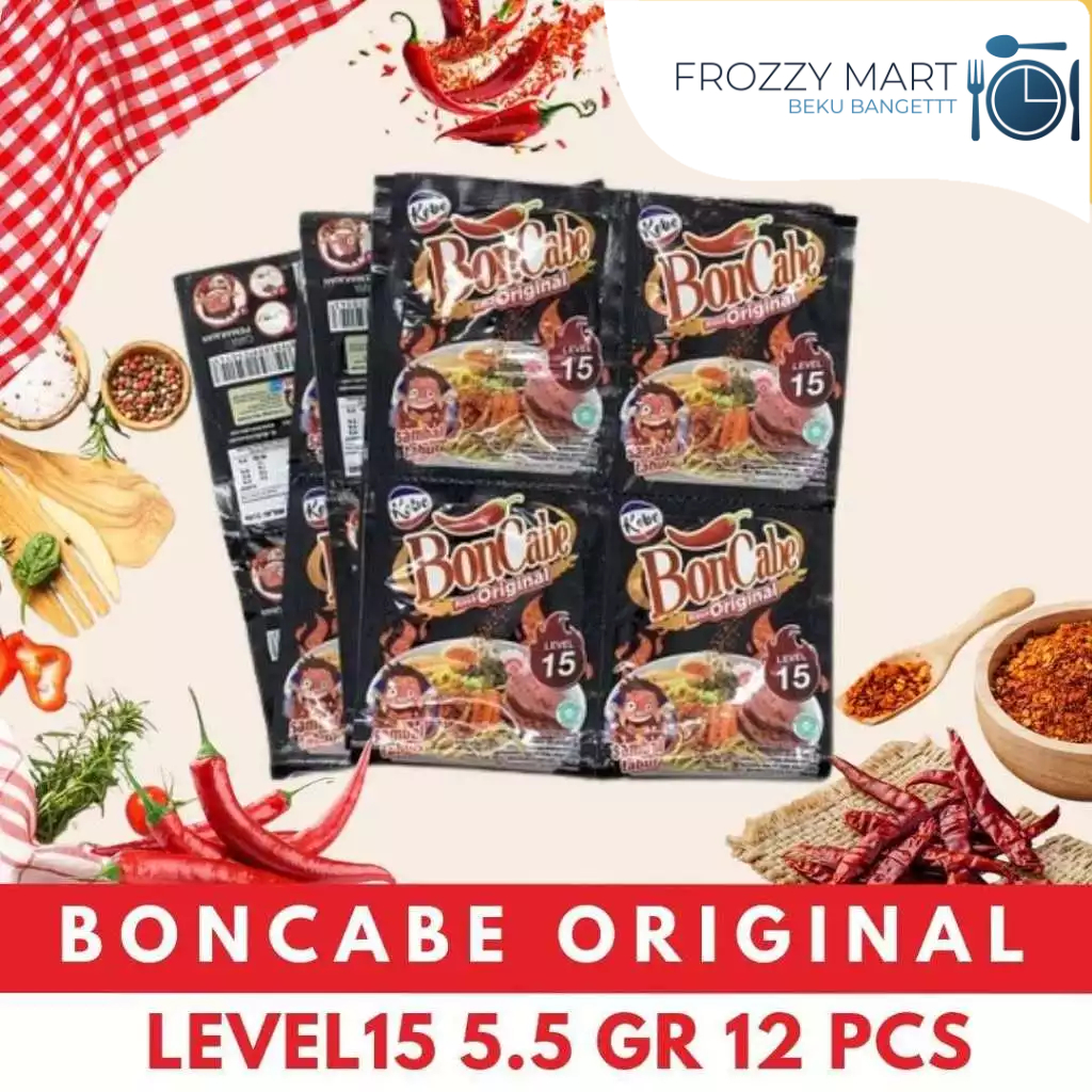 

BONCABE Original Level 15 5.5gr Isi 12pcs – Taburan Cabai Pedas Gurih