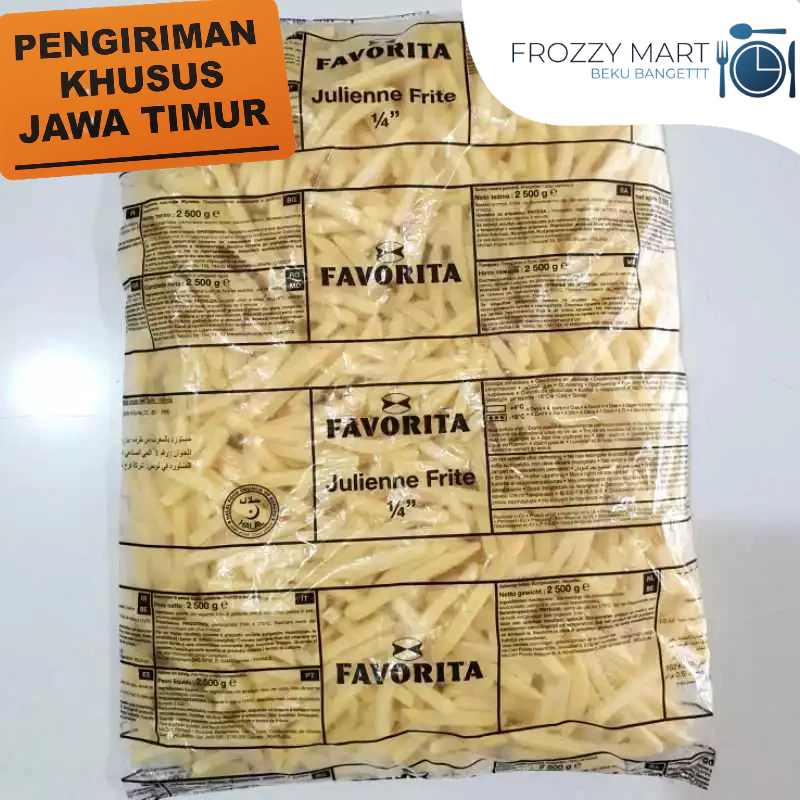 

McCain Kentang Favorita Julienne Fries 2.5 KG | Kentang Goreng Tipis Frozen Food
