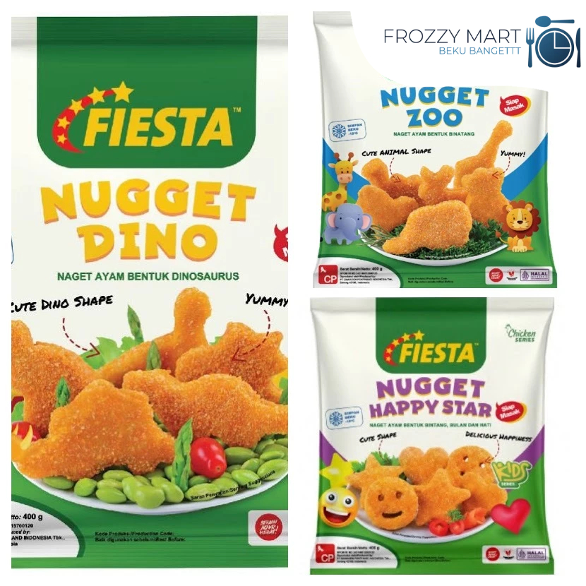 

Fiesta Nugget Karakter 400gr | Dino, Happy Star, Zoo