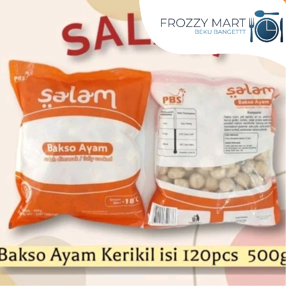 

Salam Bakso Ayam Kerikil isi 120 / Bakso Kerikil 500 gr | Praktis dimasak kapan saja!
