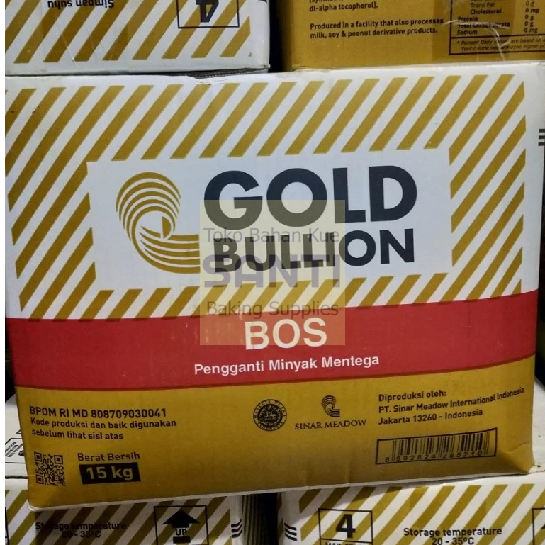 

Gold Bullion | GB BOS Butter Oil Substitute Pengganti Mentega | 15 KG [DUS]