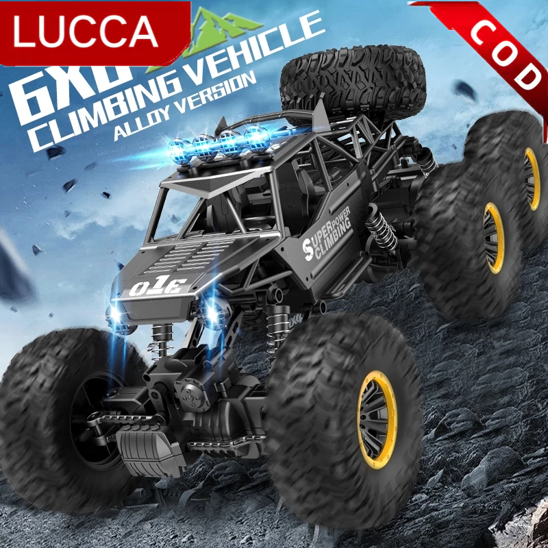 Monster RC 6WD Skala 1:8 – Bodi Alloy & Ban Anti Selip, Siap Terjang Medan Ekstrem