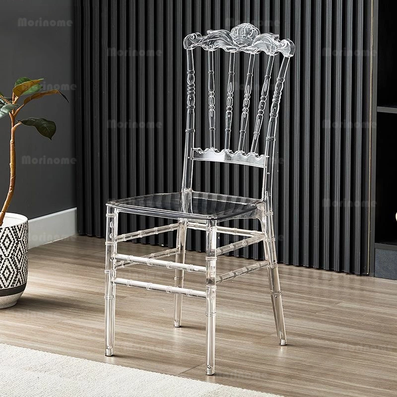 4 Pcs/Set Kursi Wedding acrylic chair kursi akrilik pelaminan transparent kursi kursi makan Lamaran 