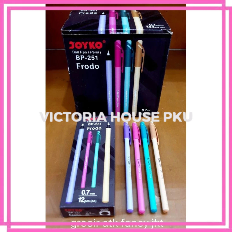 

VHP - 1 Pcs Pulpen Joyko Frodo Black BP-251 / Ballpoint / Pena / Bolpen Lilin Joyko Frodo BP 251