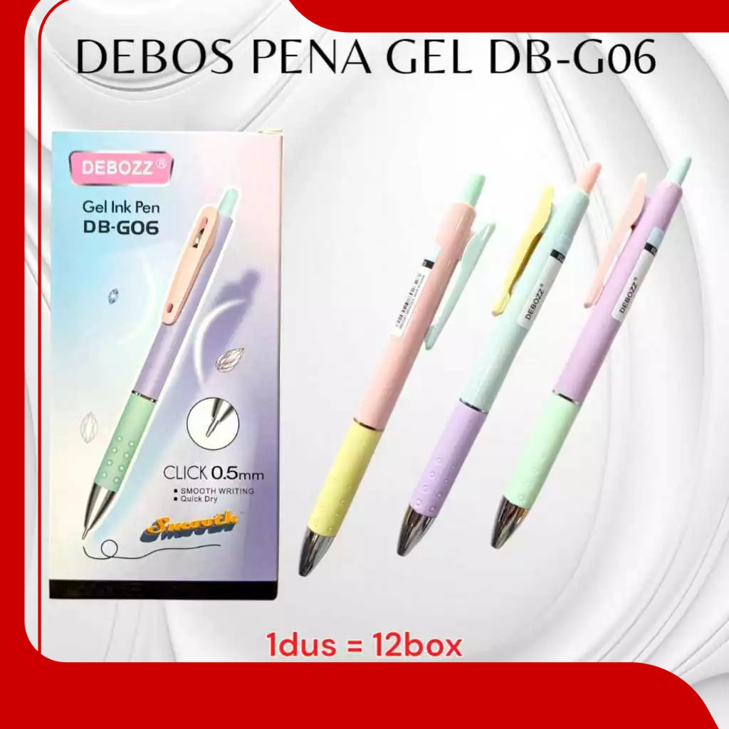 

Pena Gel Deboz Tiktak/ pulpen debos DB-G06 PASTEL