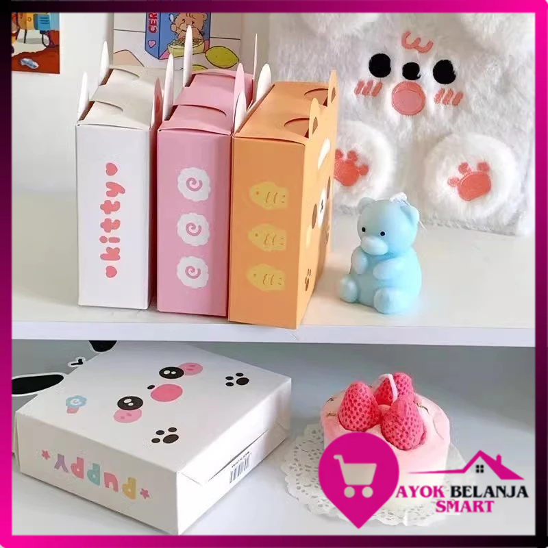 

ABS Goodie Box Hampers Gift Cute Animal Series Paper Box Ultah Kids Dus hadiah Snack Permen Kue karakter kartun lucu Tas Box Bingkisan Ulang tahun