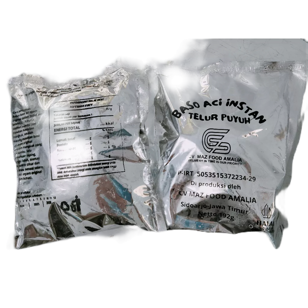 

BASO ACI INSTAN TELUR PUYUH MAZFOOD PAKET 15 PACK
