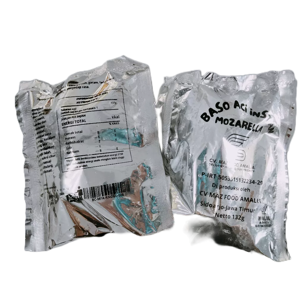 

BASO ACI INSTAN MOZARELLA MAZFOOD HOMEMADE PAKET 15 PACK