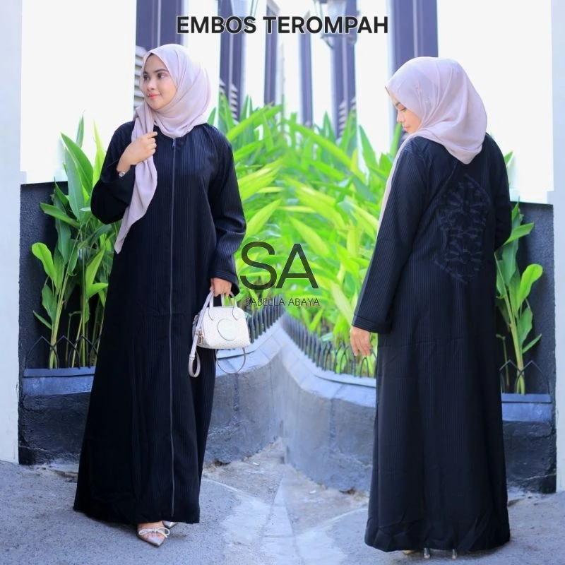 Embos Terompah Hitam Jetblack Gamis Saudi Turkey