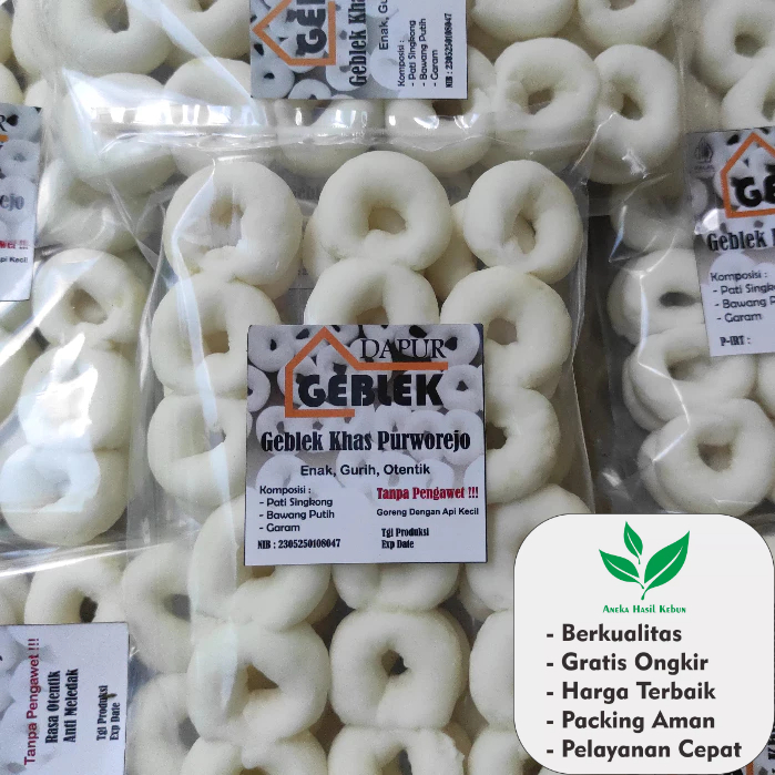 Geblek Pati Mentah 1 Kg Asli Khas Purworejo / Kulon Progo Tanpa pengawet by Dapur Geblek