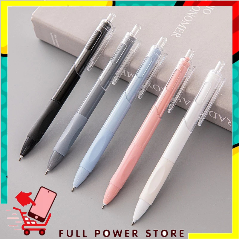 

FPS Pulpen Gel Retractable 0.5mm Pena Cetekan Warna Polos Tinta Hitam Pena Aesthetic Cepat Kering Pen Tinta Gel Mekanik Ujung Lancip Bolpoin Cetek Alat Tulis Kantor Cute Ballpoint School Stationery ATK Murah