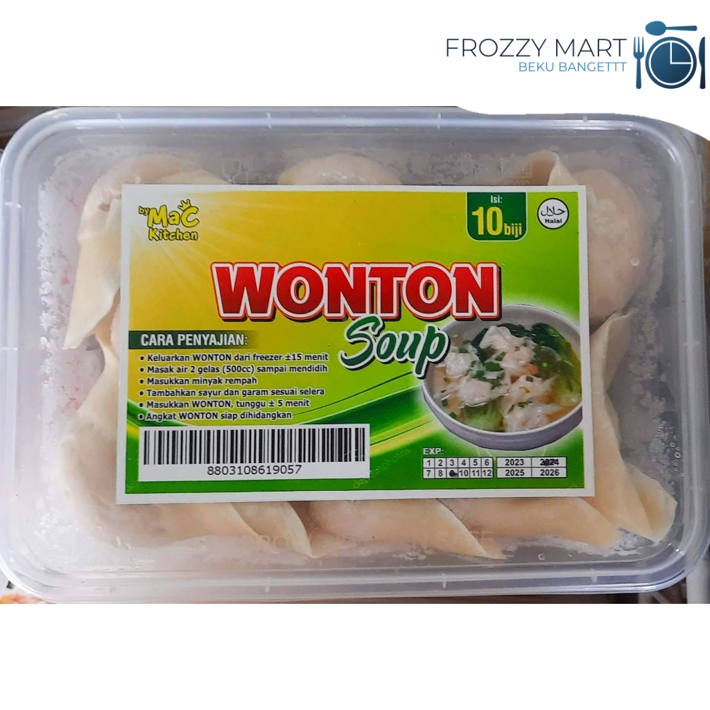 

MAC KITCHEN Wonton Goreng Ayam Isi 10 | Camilan Dimsum Frozen Praktis