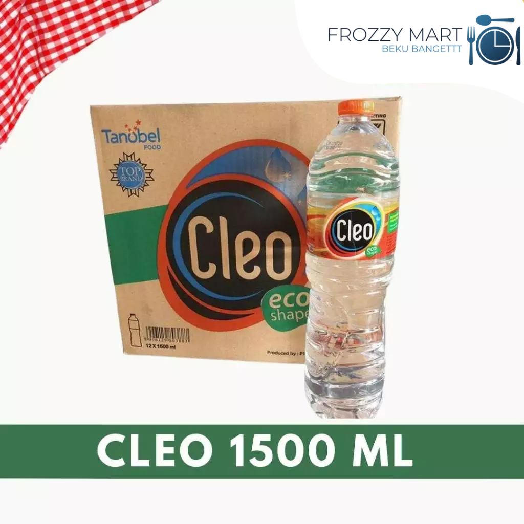 

CLEO Air Mineral Botol 550ml & 1500ml (1,5L) | Air Minum Sehat & Segar
