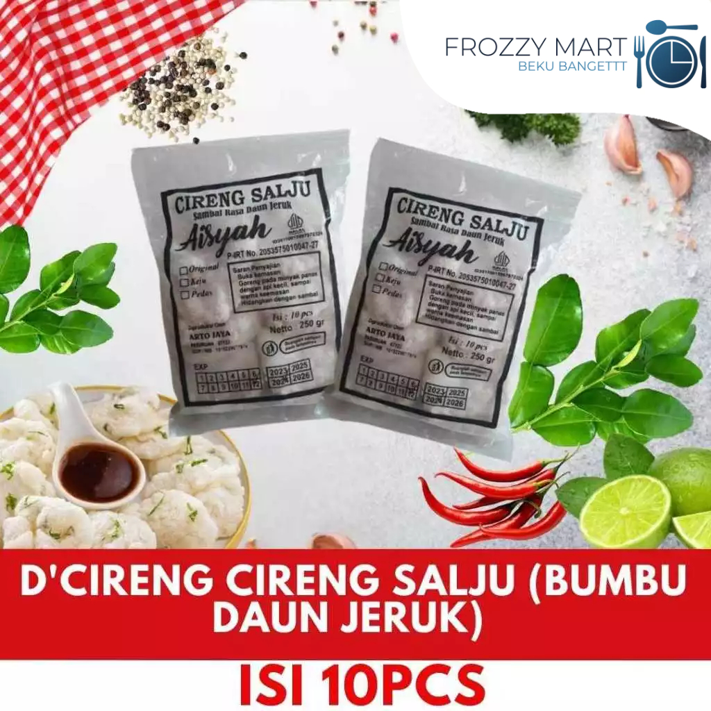

D’CIRENG Cireng Salju Bumbu Daun Jeruk Isi 10 – Camilan Gurih Frozen