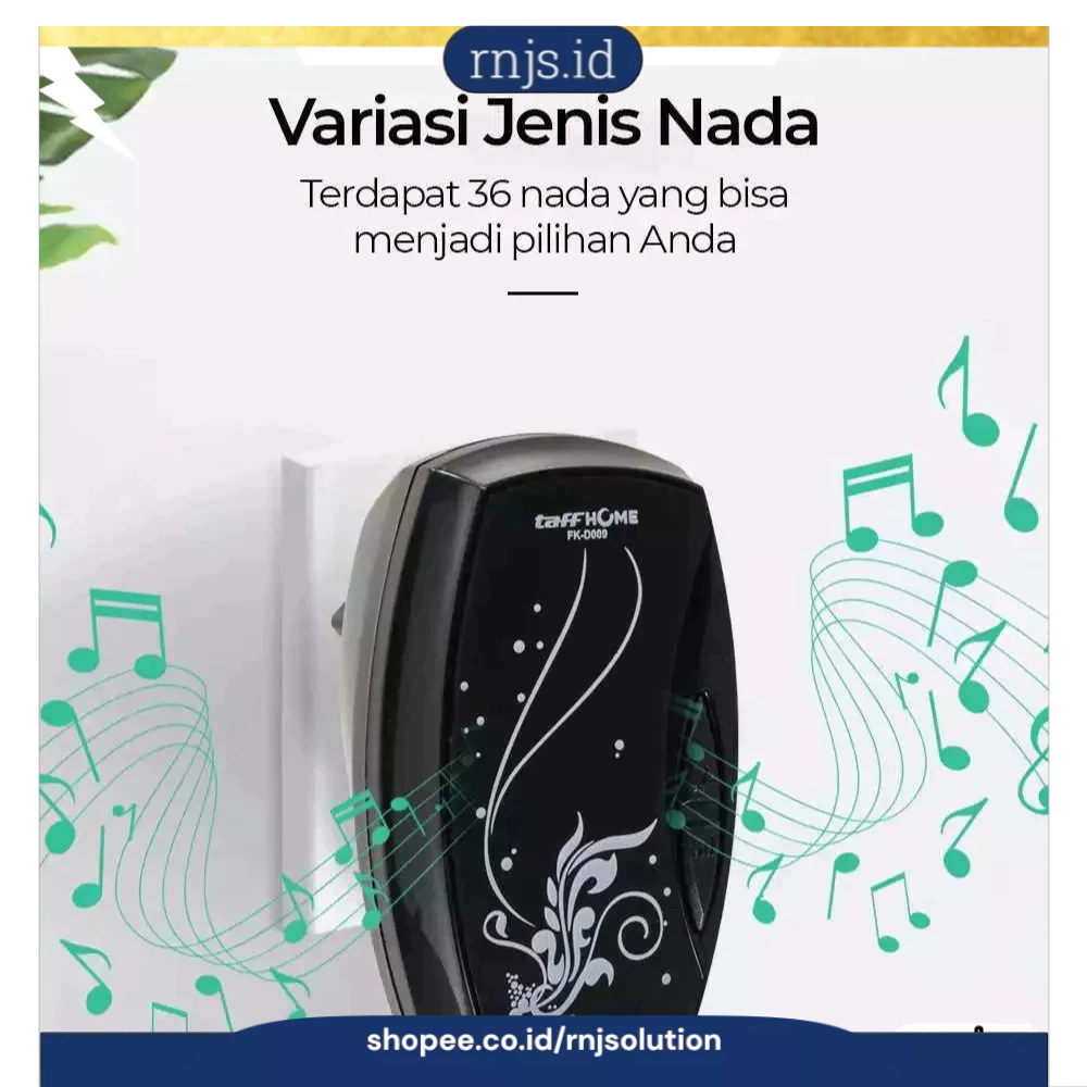 rnjs bel pintu rumah tanpa kabel jarak jauh | bell rumah