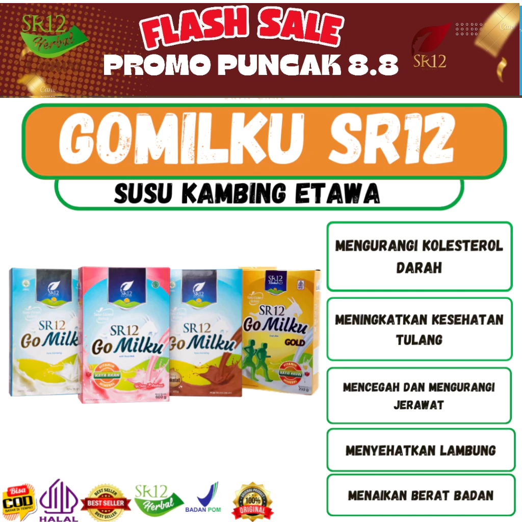 

Susu kambing Etawa Sr12 isi 600 grm - original, 600 grm